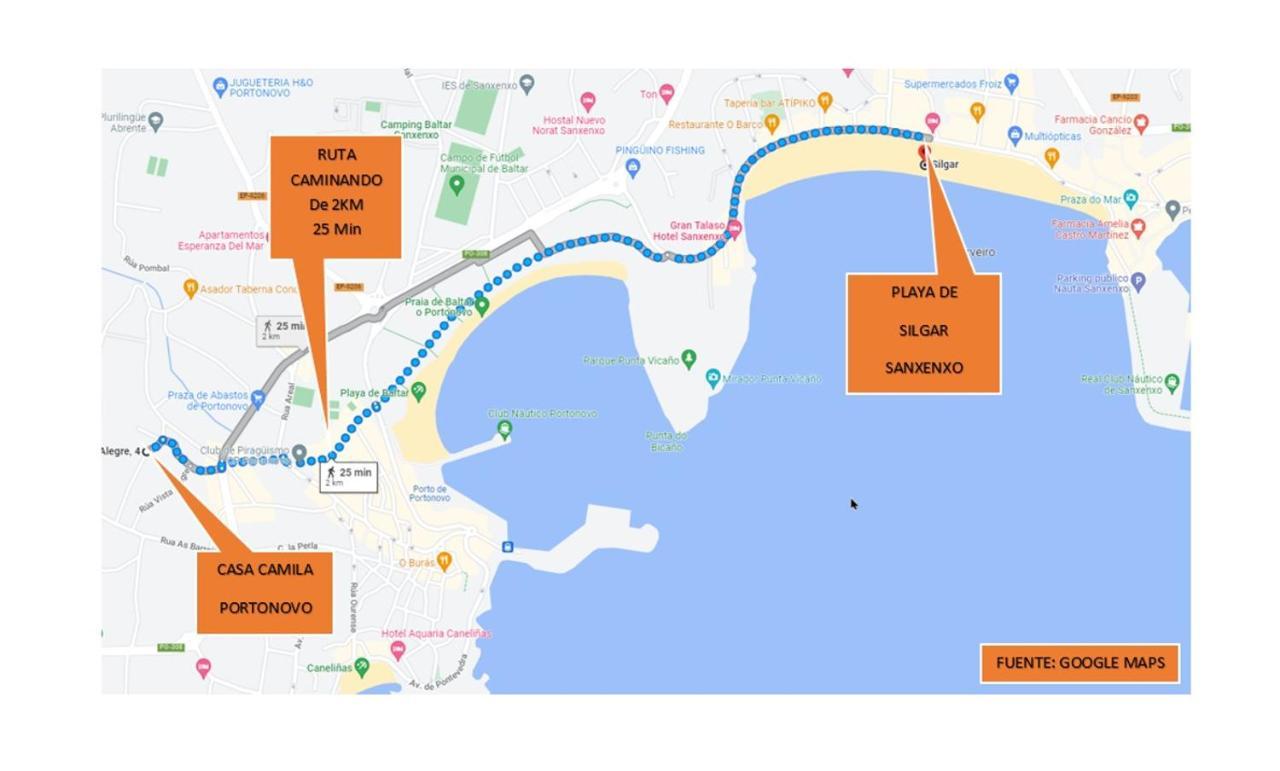 산신소 Casa Camila En Portonovo 아파트 외부 사진